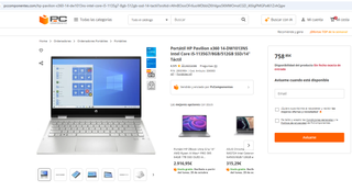 Portátil HP Pavilion x360 14 i5/8GB/512GB Táctil