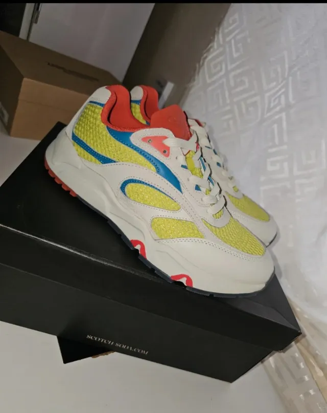 Zapatillas Scotch & Soda Blancas y Amarillas