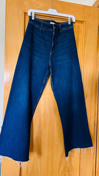 Pantalón vaquero ancho Springfield azul