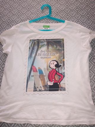 Camiseta Benetton Popeye Los Angeles Surf