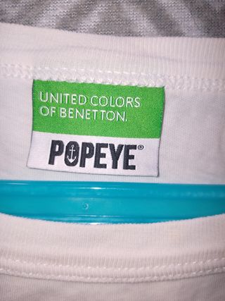 Camiseta Benetton Popeye Los Angeles Surf