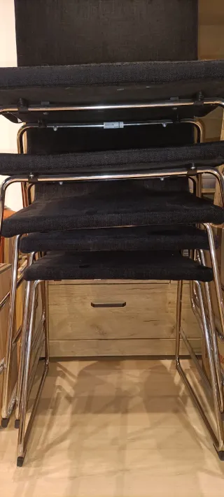 Set di 6 sedie Bernhard Ikea nere