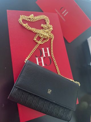 Bolso Piel Carolina Herrera Negro