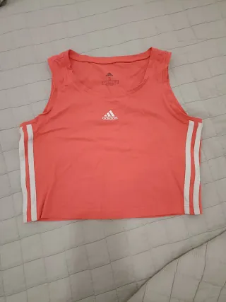 Camiseta sin mangas Adidas naranja Talla S