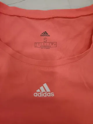 Camiseta sin mangas Adidas naranja Talla S