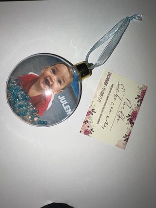 Adorno Navideño Personalizado con Foto