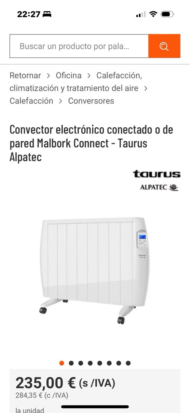 Radiador Taurus Alpatec Blanco