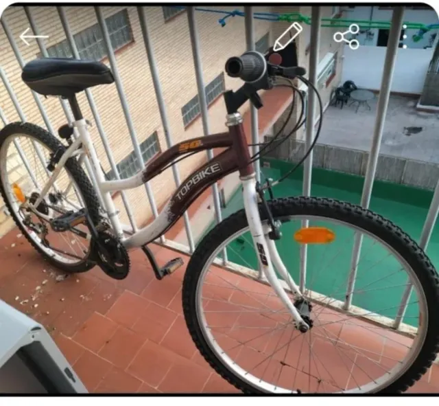 Bicicleta TOPBIKE 50 con canasta  .