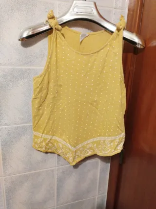 Camiseta tirantes amarilla niña 11-12 años