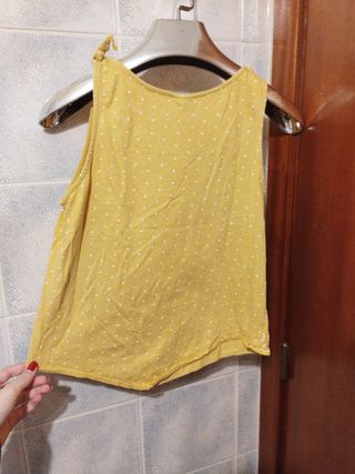 Camiseta tirantes amarilla niña 11-12 años