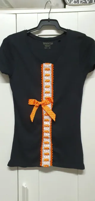 Camisetas Yessica Negra y blanca Talla S. Exclusiv