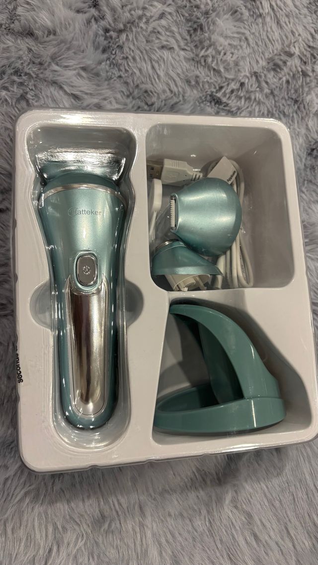 Depiladora Atteker Teal y Plata