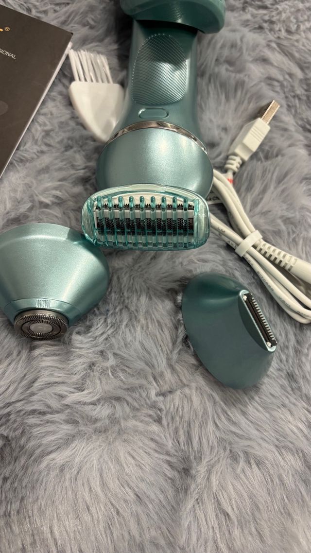 Depiladora Atteker Teal y Plata