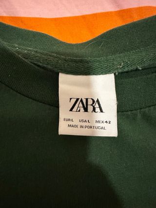 Camiseta Zara verde Easy Enough