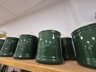 3 vasetti in ceramica dal design vintage 
