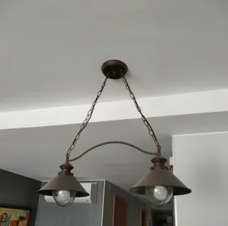 Lámpara colgante doble comedor