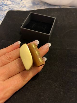 Anillos Originales Madera y Oro