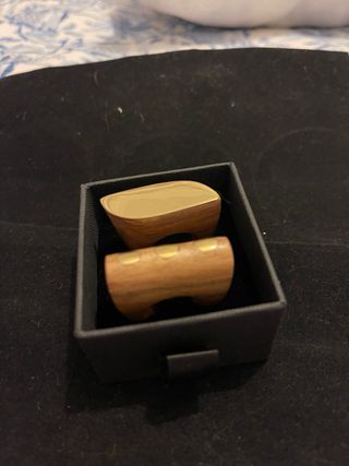 Anillos Originales Madera y Oro