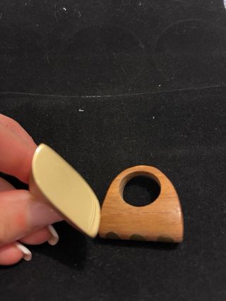 Anillos Originales Madera y Oro