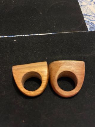 Anillos Originales Madera y Oro