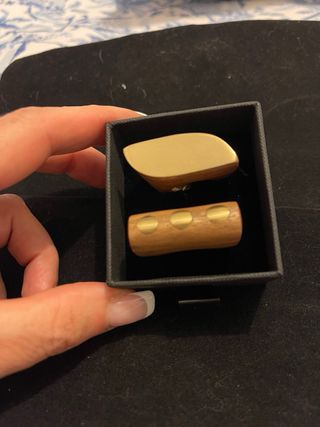 Anillos Originales Madera y Oro