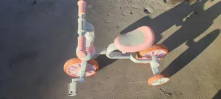 Triciclo para niña rosa y blanco