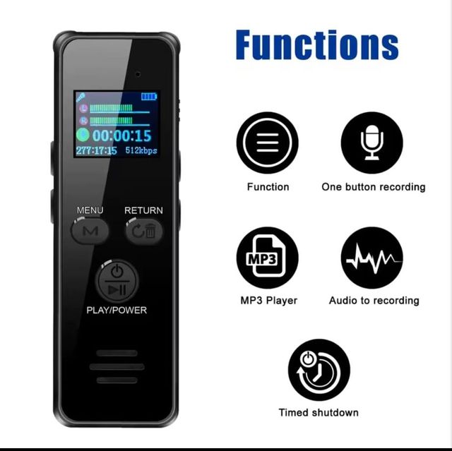 Grabadora de Voz Digital 64GB