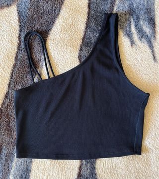 Top Bershka Negro Talla M
