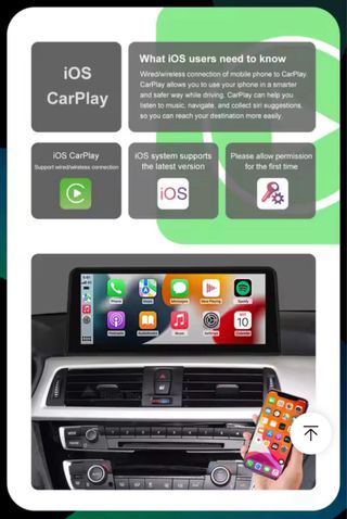 Pantalla Multimedia Carplay Android BMW
