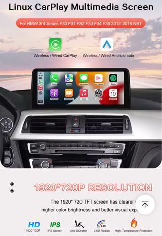 Pantalla Multimedia Carplay Android BMW