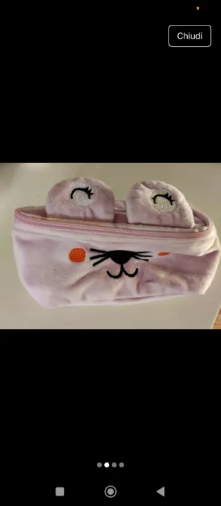 Borsetta rosa con zip