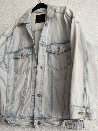 Chaqueta mujer oversize vaquera otoño Stradivarius