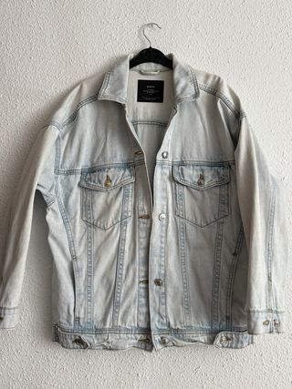 Chaqueta mujer oversize vaquera otoño Stradivarius