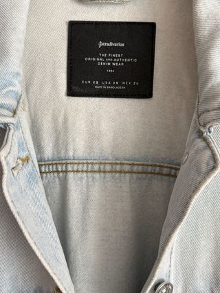 Chaqueta mujer oversize vaquera otoño Stradivarius