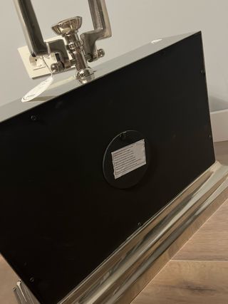 Reloj de mesa metal cromado