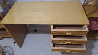 Scrivania 3 cassetti legno