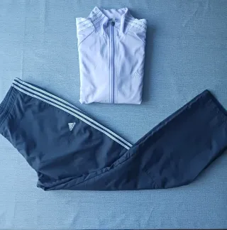 Conjunto Chándal Adidas Vintage Morado y negro 