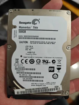 Disco Duro Seagate 500GB 2.5 HDD