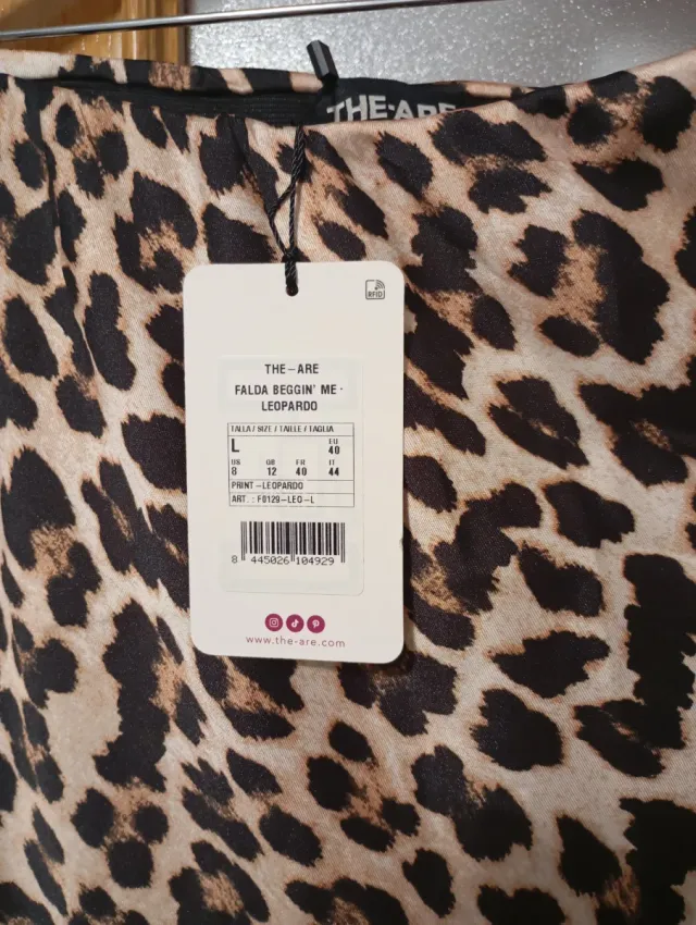 Falda leopardo THE ARE talla L