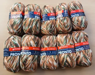 10 Ovillos Lana Mondial Pronto Stamped