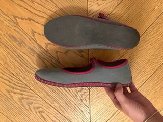 Bailarinas Merceditas Gris y Rosa