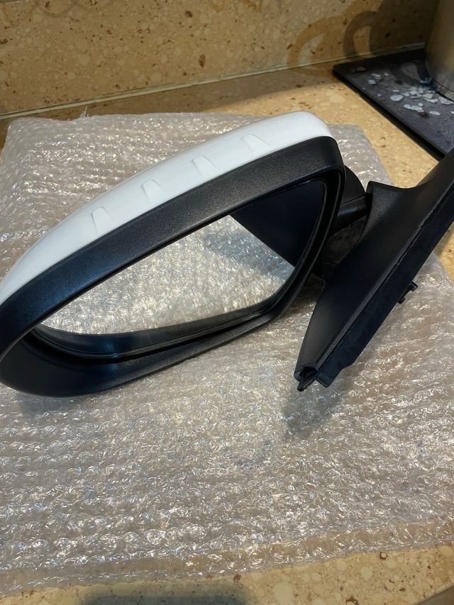 Espejo retrovisor blanco con intermitente