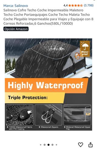 Cofre de techo Sailnovo impermeable