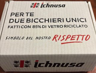 Coppia Bicchieri Hichnusa Ambra Nuovi