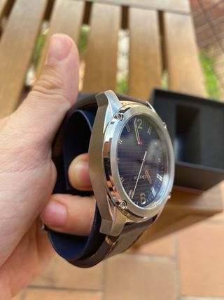 Reloj Tommy Hilfiger Clásico Plata y Marrón