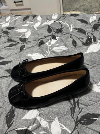 Ballerine nere con fiocco