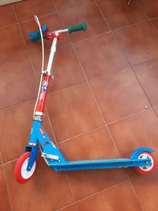 Patinete infantil Oxelo Play5 azul y rojo