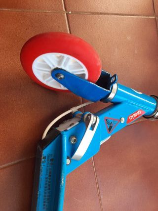 Patinete infantil Oxelo Play5 azul y rojo