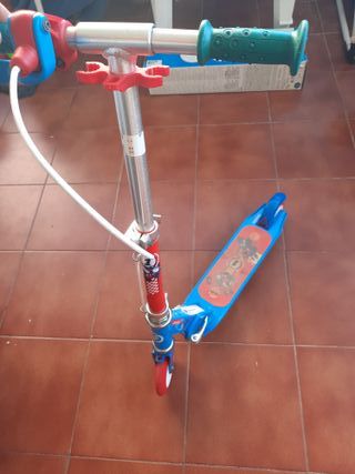 Patinete infantil Oxelo Play5 azul y rojo
