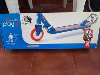 Patinete infantil Oxelo Play5 azul y rojo